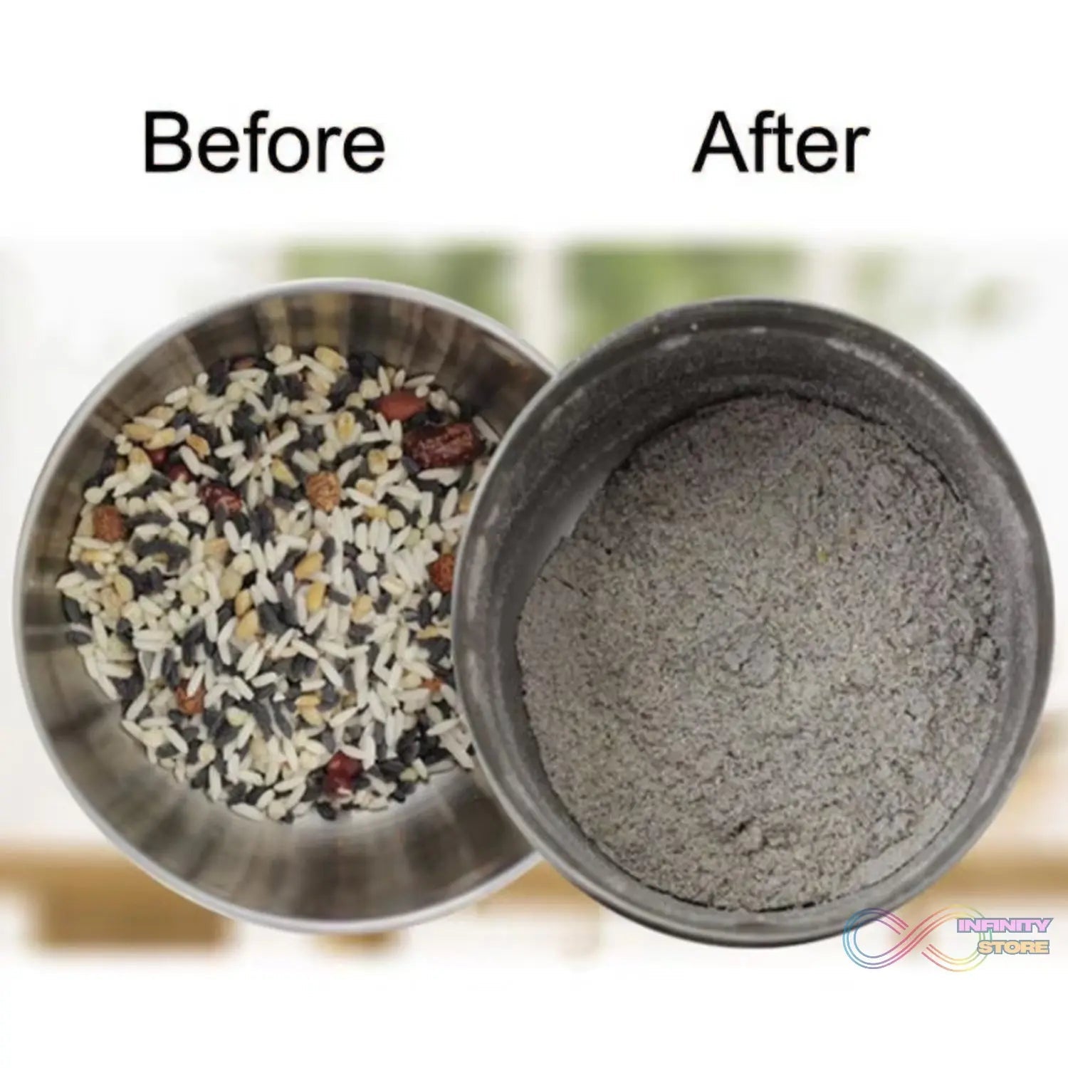 Multi Function Electric Small Food Grinder Grain Grinder (100 - 200w / 4 Blade / 1 Pc) - infinityexculsivestore.com