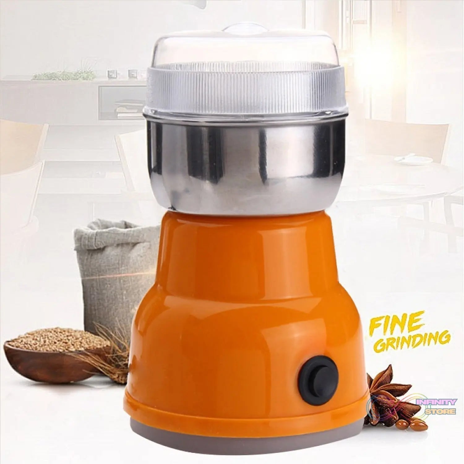 Multi Function Electric Small Food Grinder Grain Grinder (100 - 200w / 4 Blade / 1 Pc) - infinityexculsivestore.com
