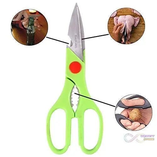 Multi - Function Kitchen Scissors for Veggies, Meat & Seafood with Bottle Opener - infinityexculsivestore.com