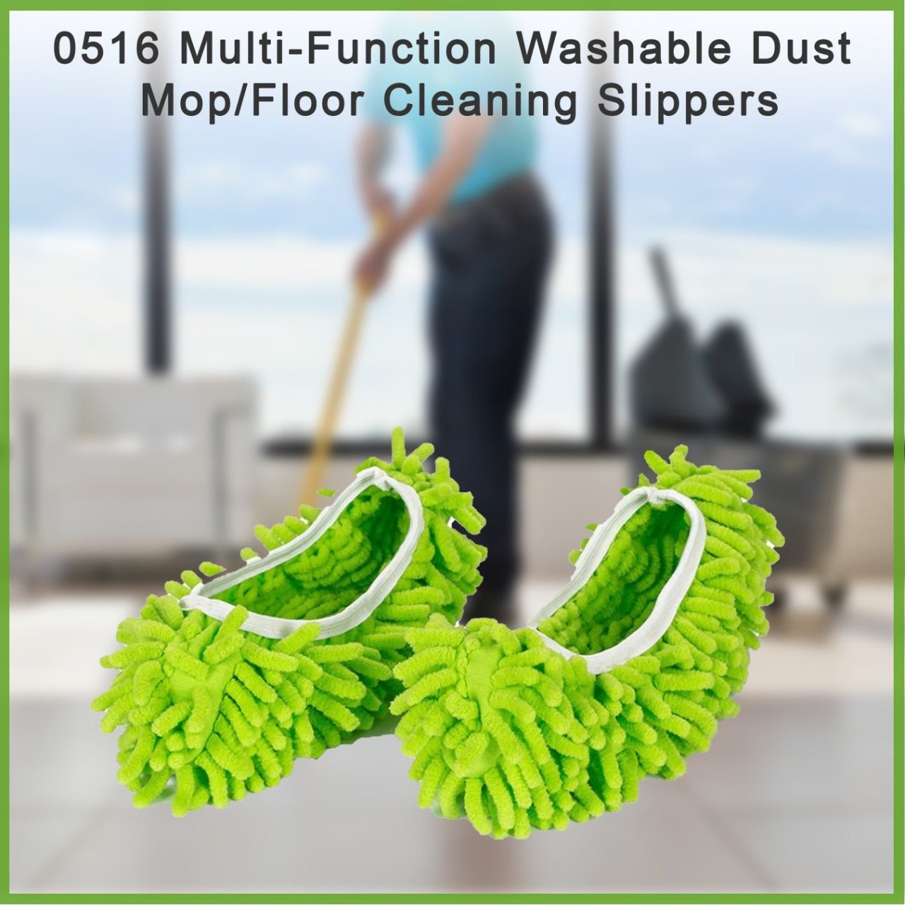 Multi - Function Washable Dust Mop / Floor Cleaning Slippers - infinityexculsivestore.com