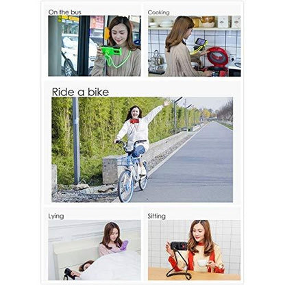 Multi Functional Flexible Long Arms Stand Hanging on Neck Universal Mobile Phone Stand Lounger's Bracket for Mobile Phone Tablet PC Desktop - infinityexculsivestore.com