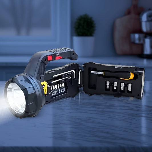 Multi Functional SOS Light With Tool Box, Torchlight (18 W) - infinityexculsivestore.com