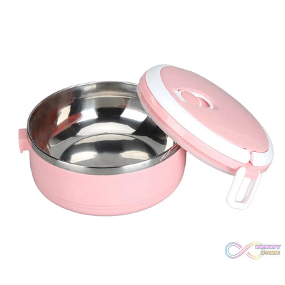 One layer stainless steel lunch box for hot food.