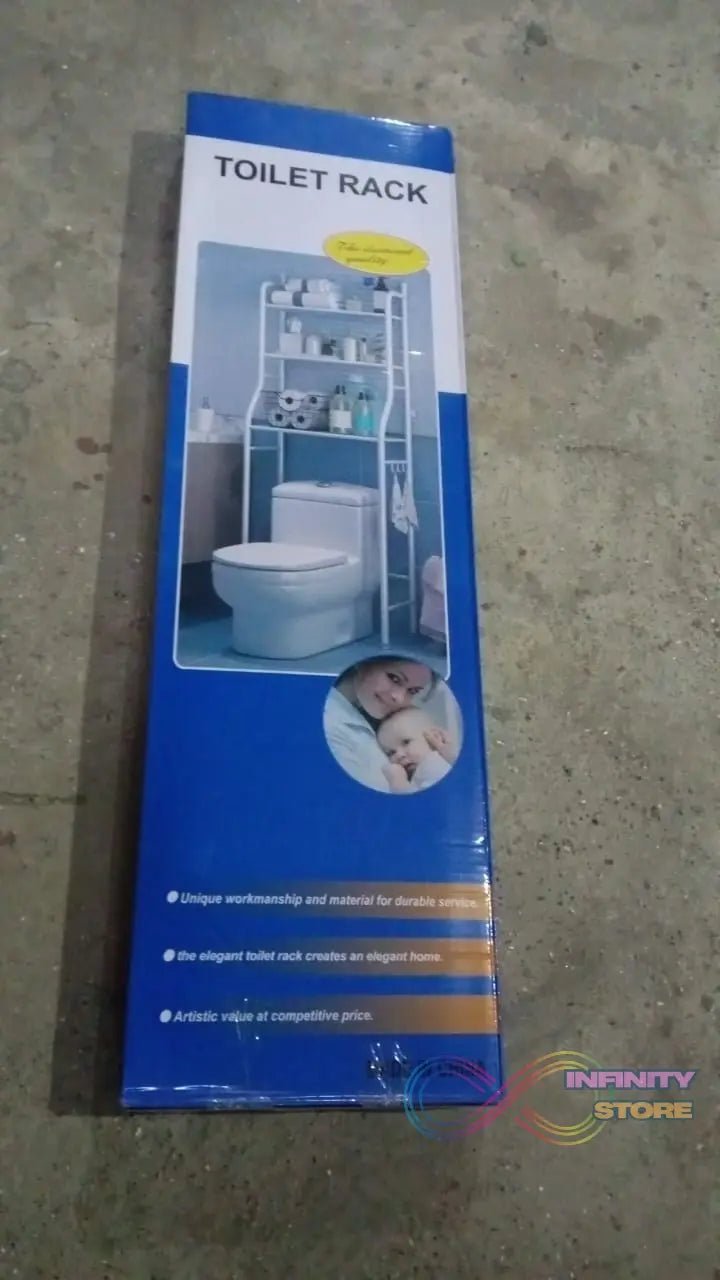 Multi - Layer The Toilet Storage Rack Metal | Bathroom Shelf Space Saving Organizer for Laundry Room Wash Basin Floor Stand - infinityexculsivestore.com