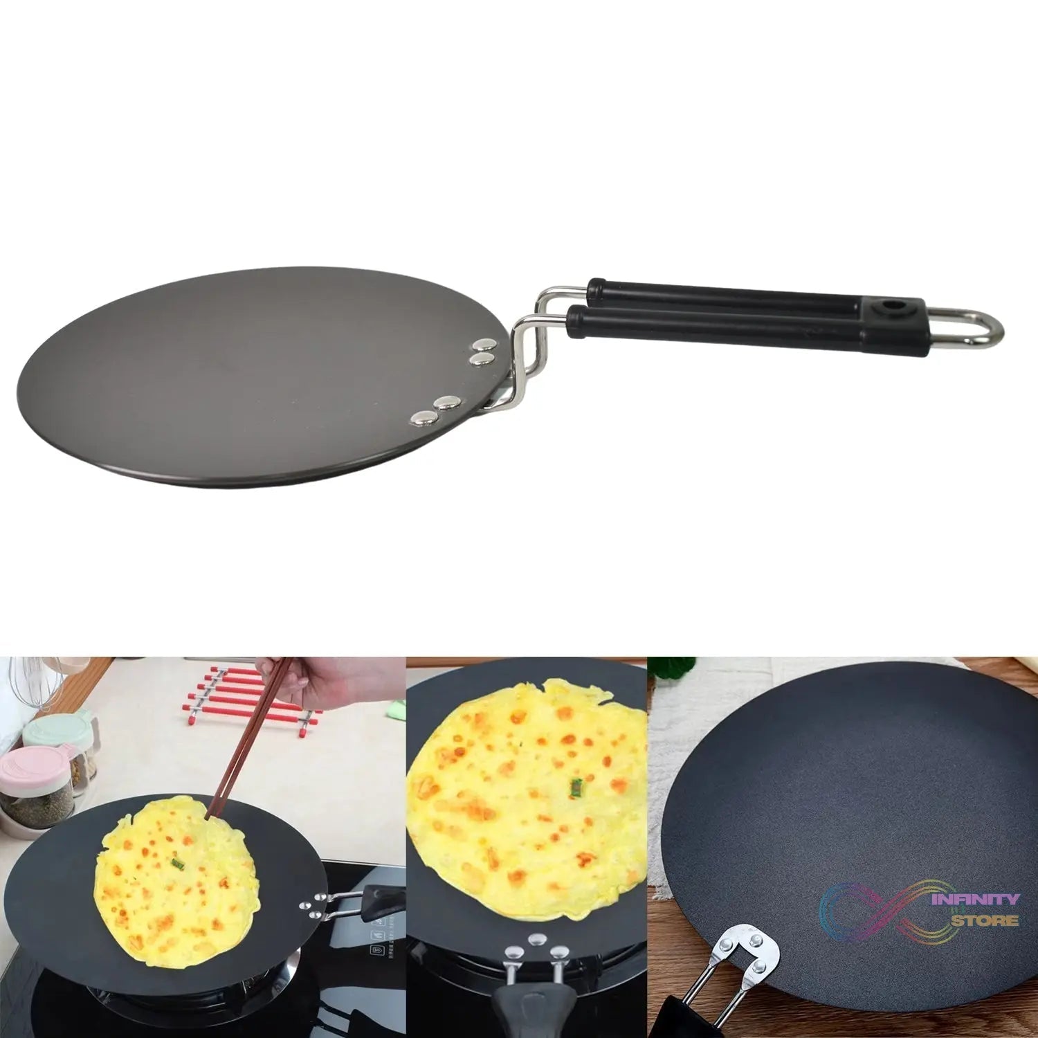 Multi Purpose Aluminium Roti Tawa (9 Inch) - infinityexculsivestore.com