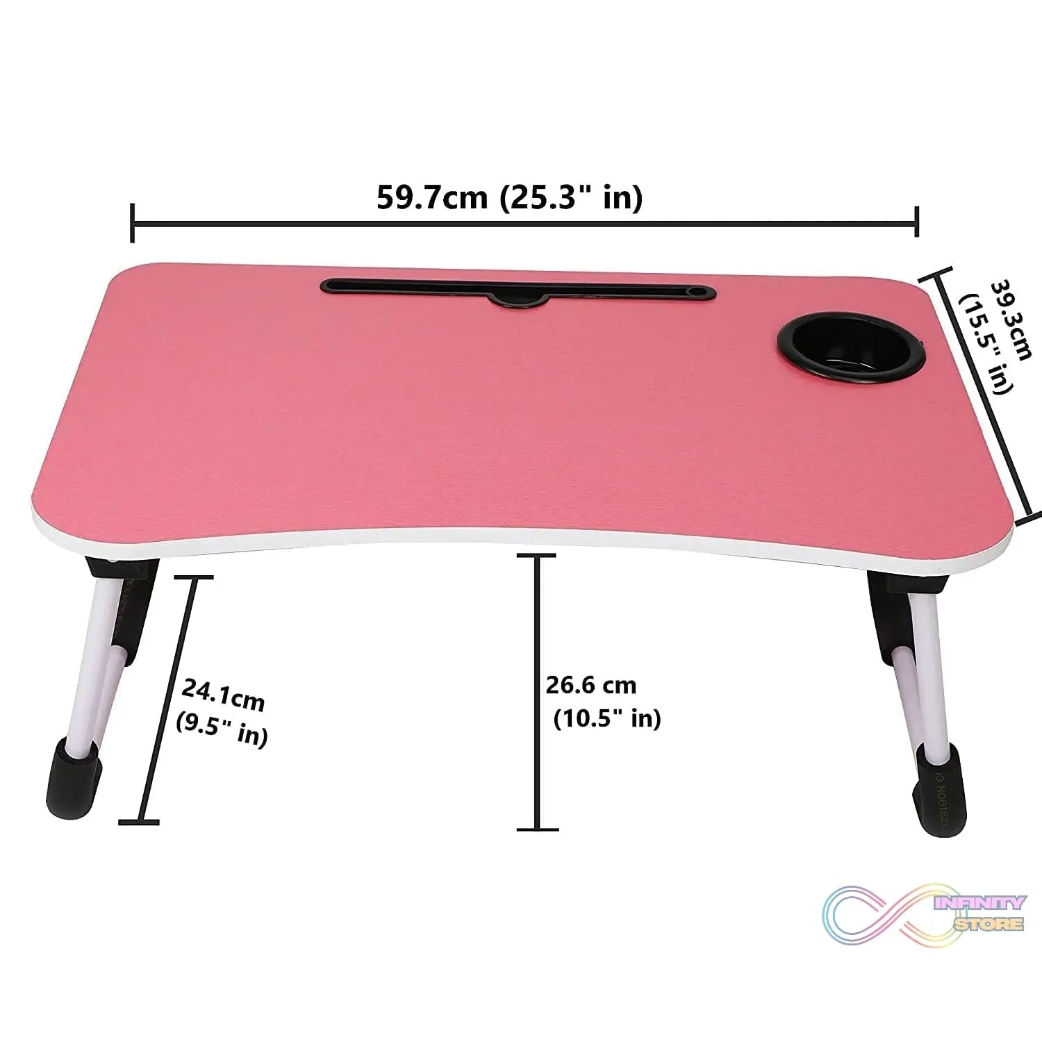 Multi - Purpose Foldable Laptop Desk for Study & Reading (Pink) - infinityexculsivestore.com
