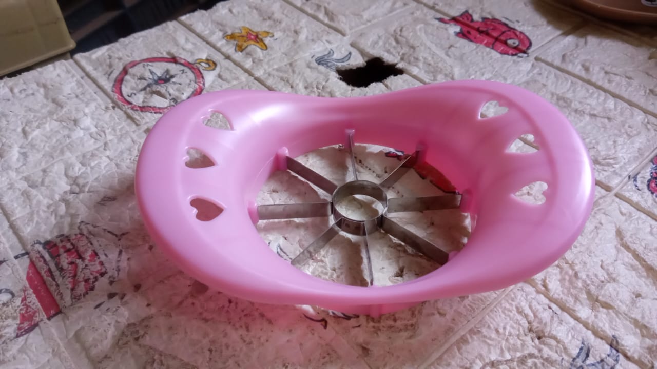 Multi Purpose Fruit Slicer Apple Cutter Regular With 8 Stainless Steel Blades Apple Slicer (1 Pc) - infinityexculsivestore.com