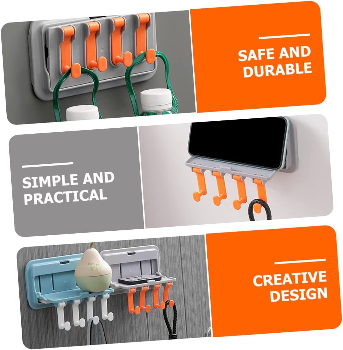 Multi - Purpose Hook up Wall Mounted Hook Towel Hook Rack Foldable Wall Hooks Mobile Holder Stand Towel Hangers Wall Mounted Coat Rack Foldable Hook, Mobile Stand - infinityexculsivestore.com