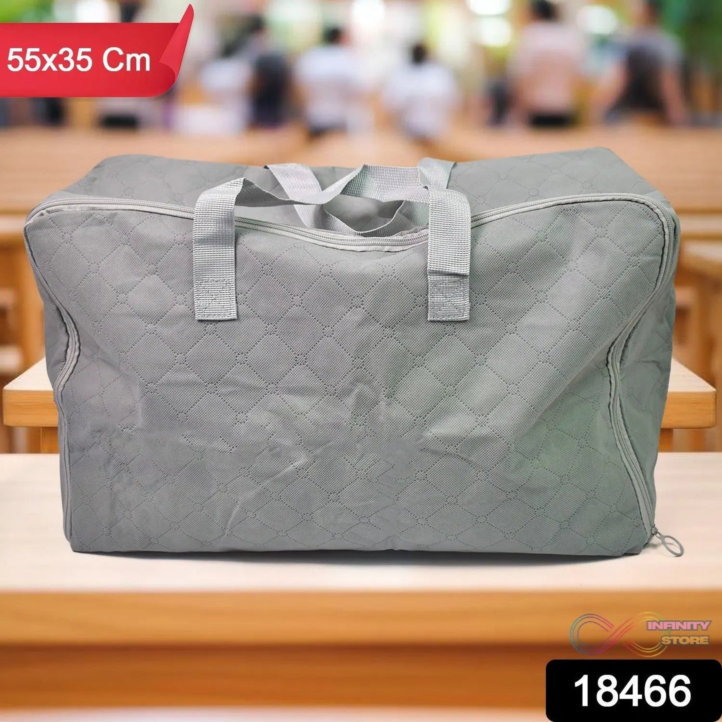 Multi - Purpose Large Capacity Bag with Zip Closure (55×35 CM / 1 Pc) - infinityexculsivestore.com