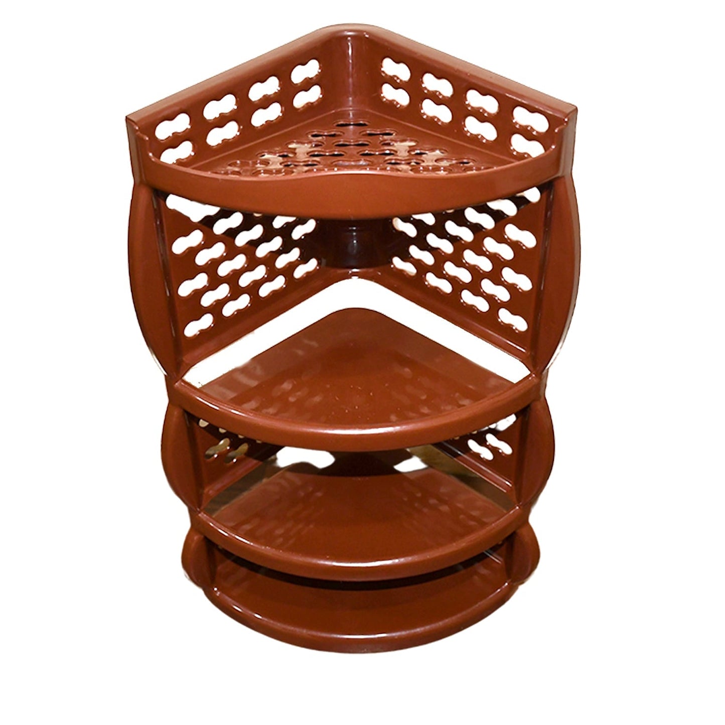 Multi Purpose Plastic Corner Rack a Stylish Storage Shelf for Kitchen / Living Room / Bathroom (1 Pc / 3 Layer ) - infinityexculsivestore.com