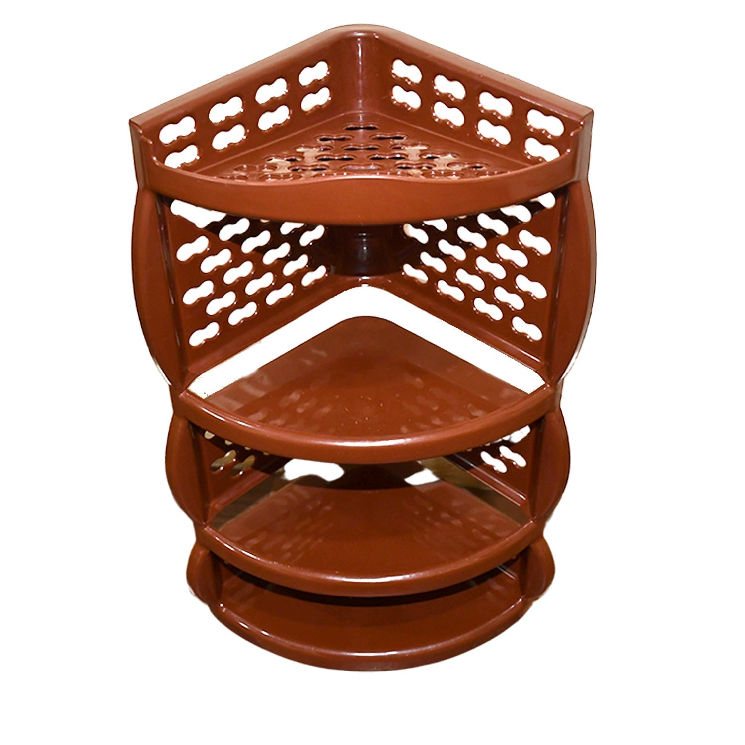 Multi Purpose Plastic Corner Rack a Stylish Storage Shelf for Kitchen / Living Room / Bathroom (1 Pc / 3 Layer ) - infinityexculsivestore.com