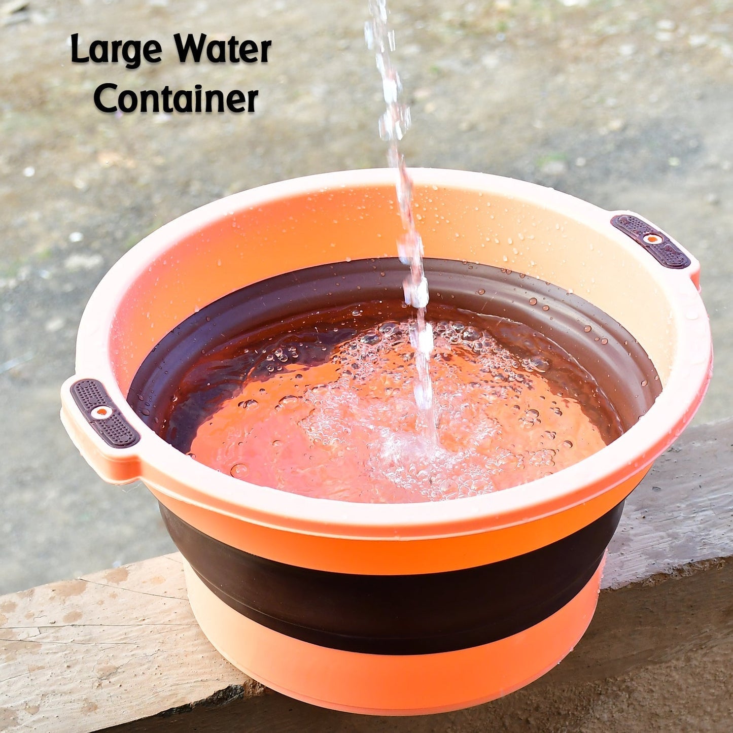 Multi - Purpose Portable Collapsible Folding Tub, with Hanging Hole & Save Storage Space, Also use for Foot Spa. - infinityexculsivestore.com