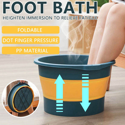 Multi - Purpose Portable Collapsible Folding Tub, with Hanging Hole & Save Storage Space, Also use for Foot Spa. - infinityexculsivestore.com