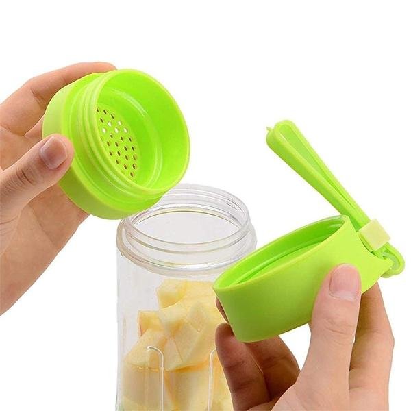 Multi - Purpose Portable USB Electric Juicer 6 - Blades, Protein Shaker, Blender Mixer Cup (380 ML) - infinityexculsivestore.com