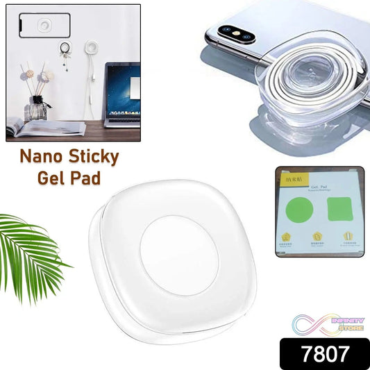 Multi Purpose Square Super Gel Pads for Holding Mobile & Spiral Cable Protector (1 Pc) - infinityexculsivestore.com