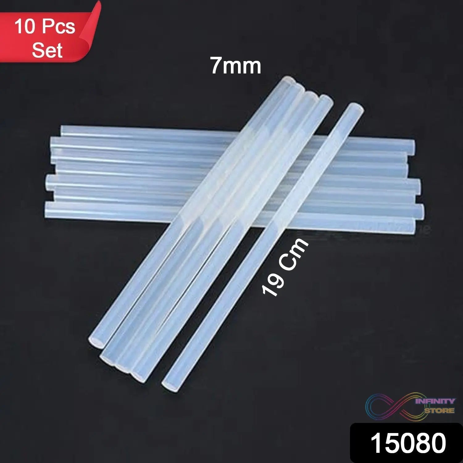 Multi - Purpose Transparent Glue Sticks for Craft and Art Decoration (10 Pcs Set) - infinityexculsivestore.com