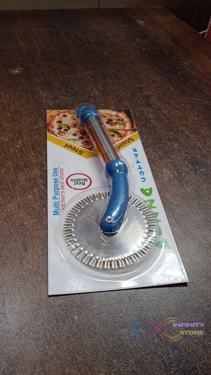Multi Purpose Use Curly Pizza Cutter / Pastry Cutter / Sandwiches Cutter (1 Pc) - infinityexculsivestore.com