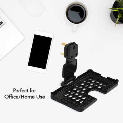 Multi - Purpose Wall Holder Stand for Charging Mobile (Black) - infinityexculsivestore.com