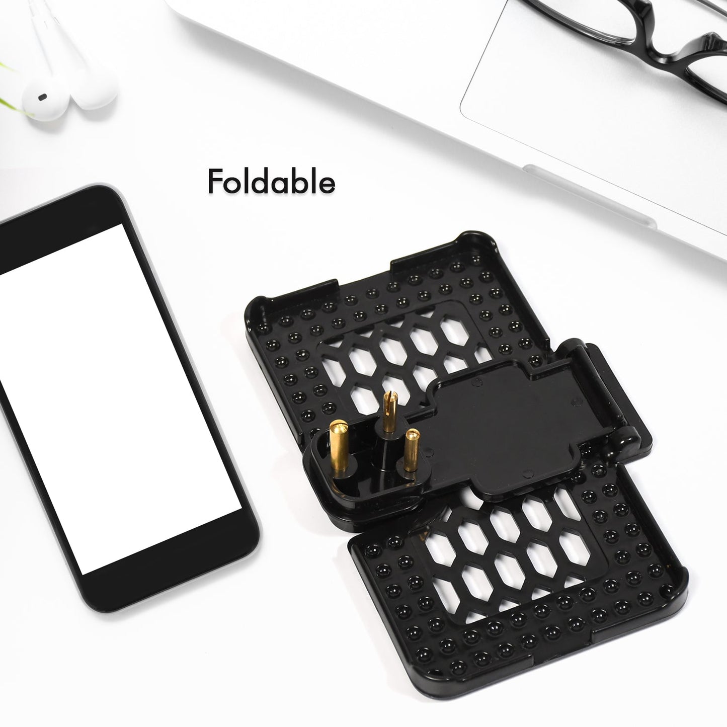 Multi - Purpose Wall Holder Stand for Charging Mobile (Black) - infinityexculsivestore.com
