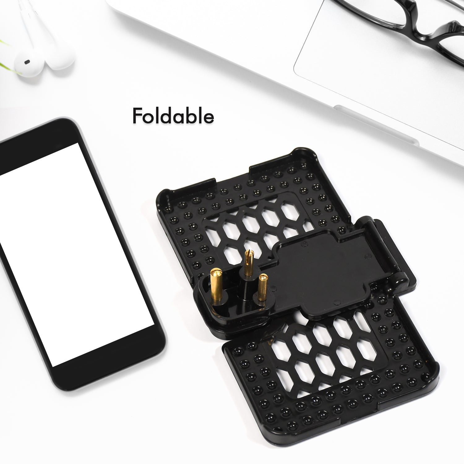 Multi - Purpose Wall Holder Stand for Charging Mobile (Black) - infinityexculsivestore.com