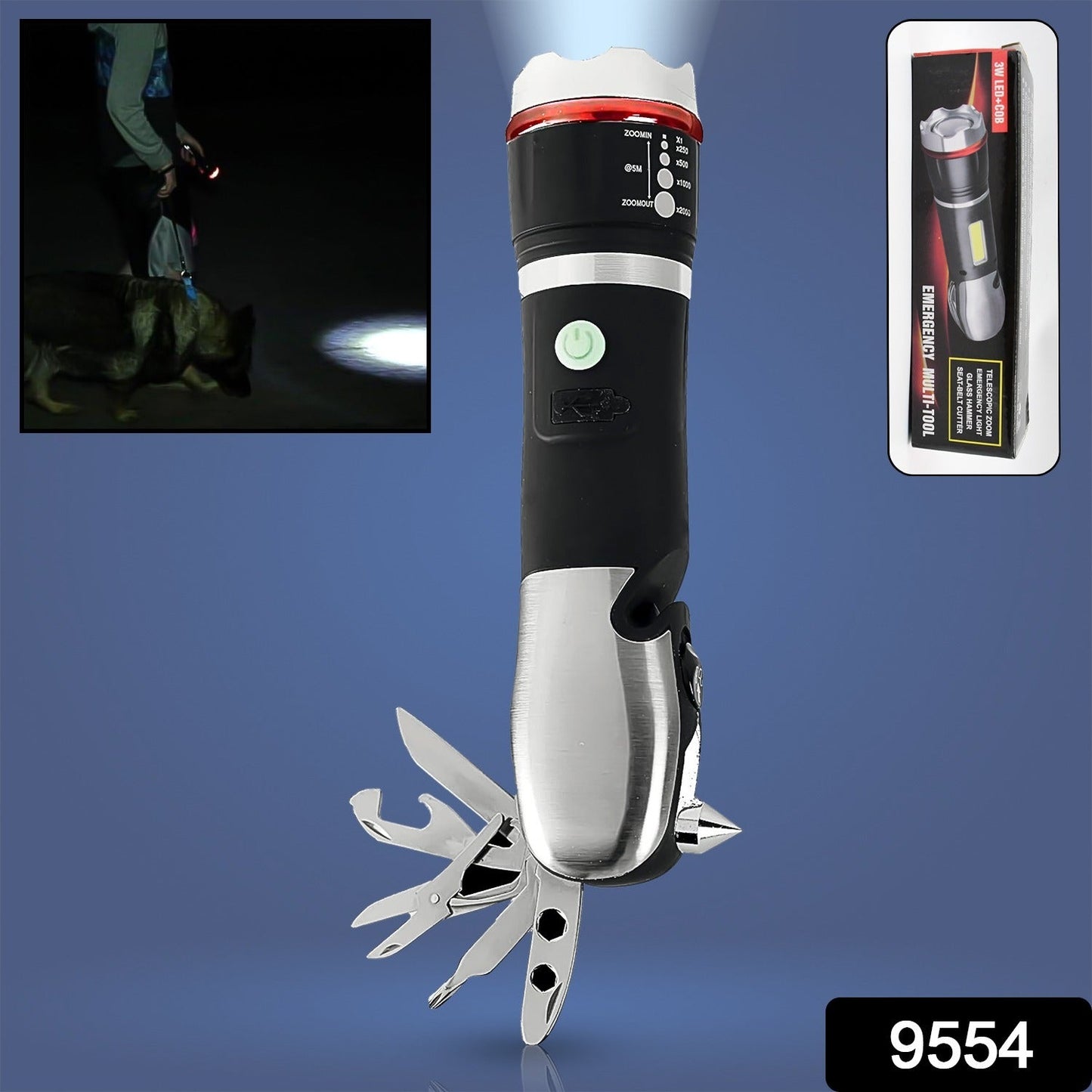 Multi Tool Led Flashlight, All in One Tool Light (1 Pc) - infinityexculsivestore.com