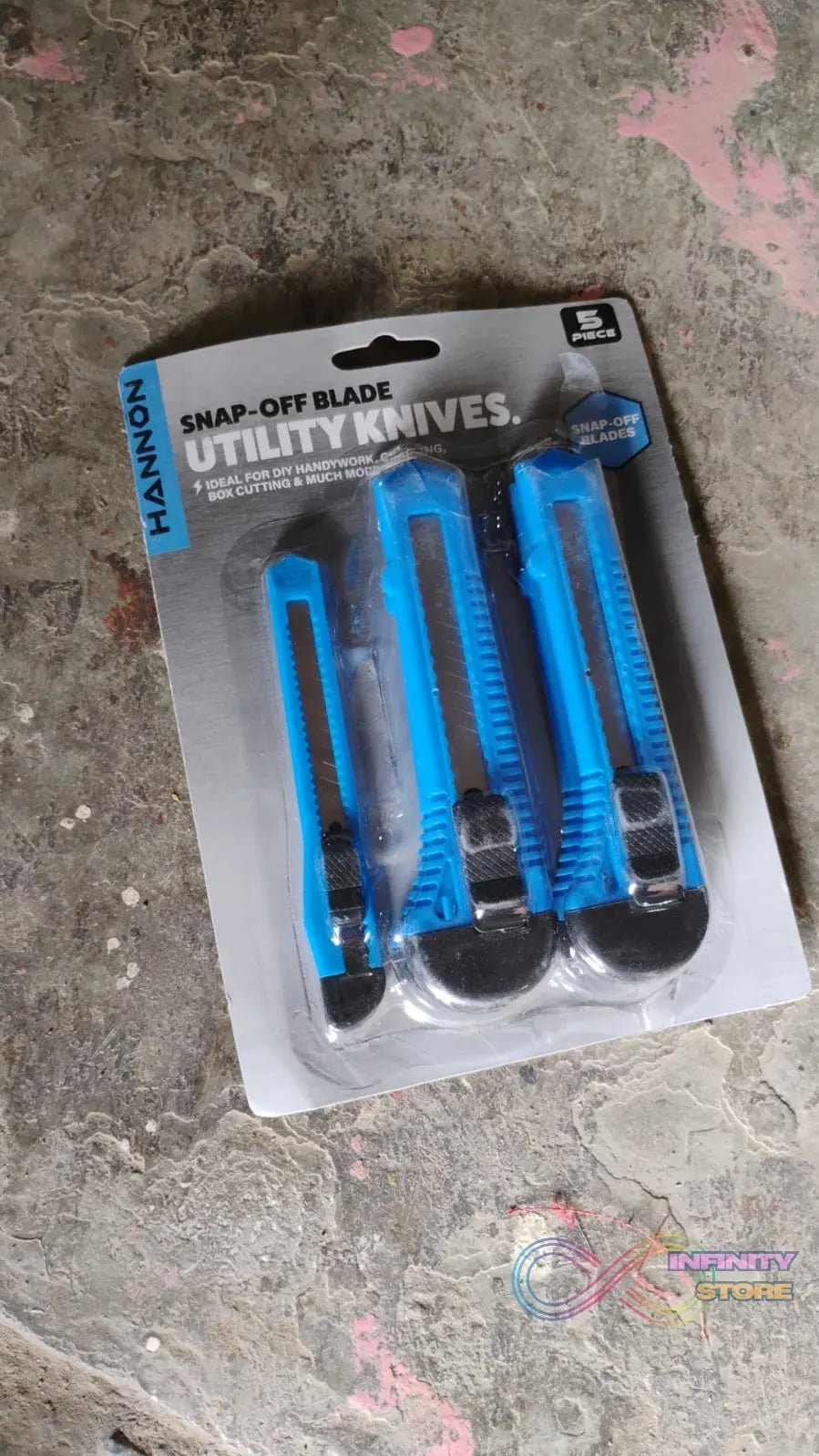 Multi - Use Iron Cutter Knife (5 Pcs Set / Mix Size) - infinityexculsivestore.com