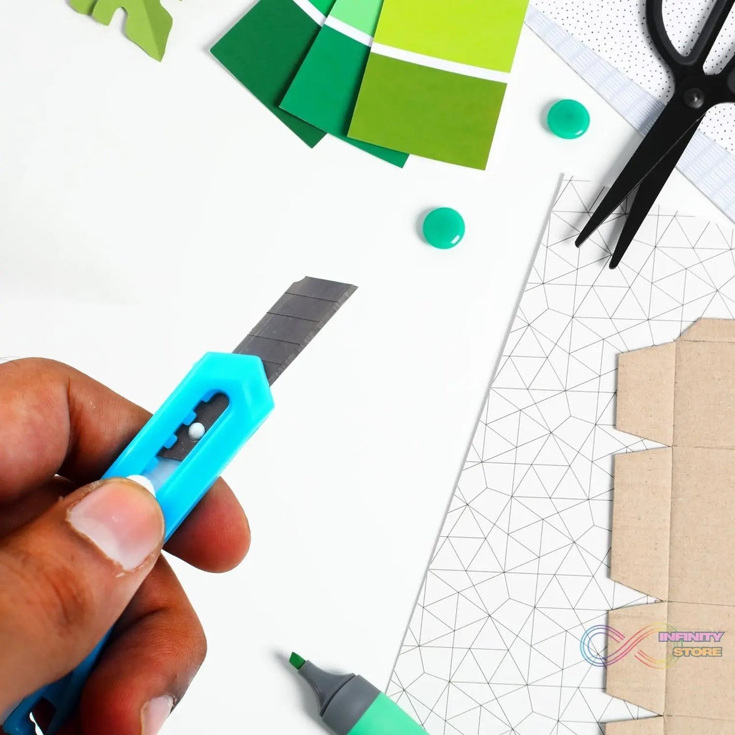 Multi - Use Small Iron Cutter, Utility Knife (3 Pcs Set) - infinityexculsivestore.com