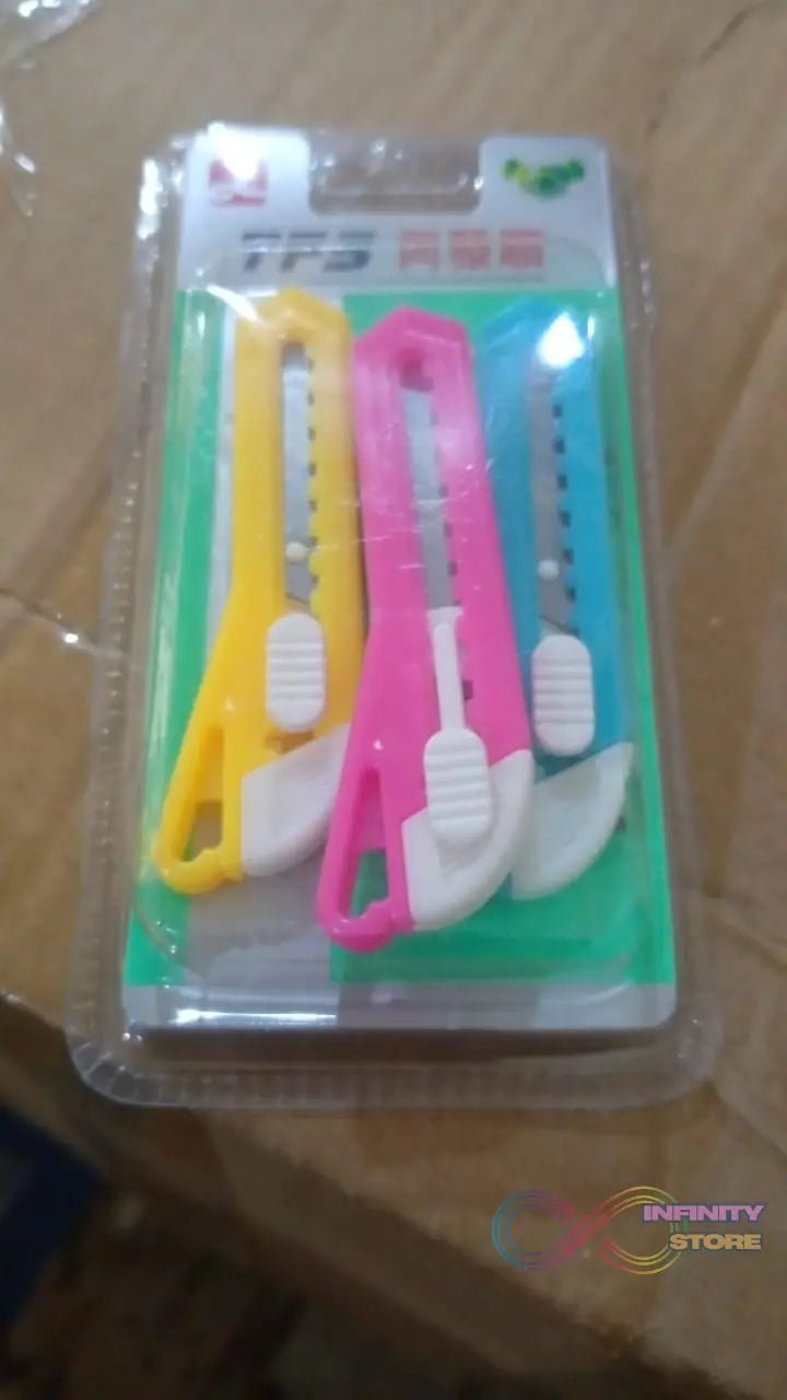 Multi - Use Small Iron Cutter, Utility Knife (3 Pcs Set) - infinityexculsivestore.com