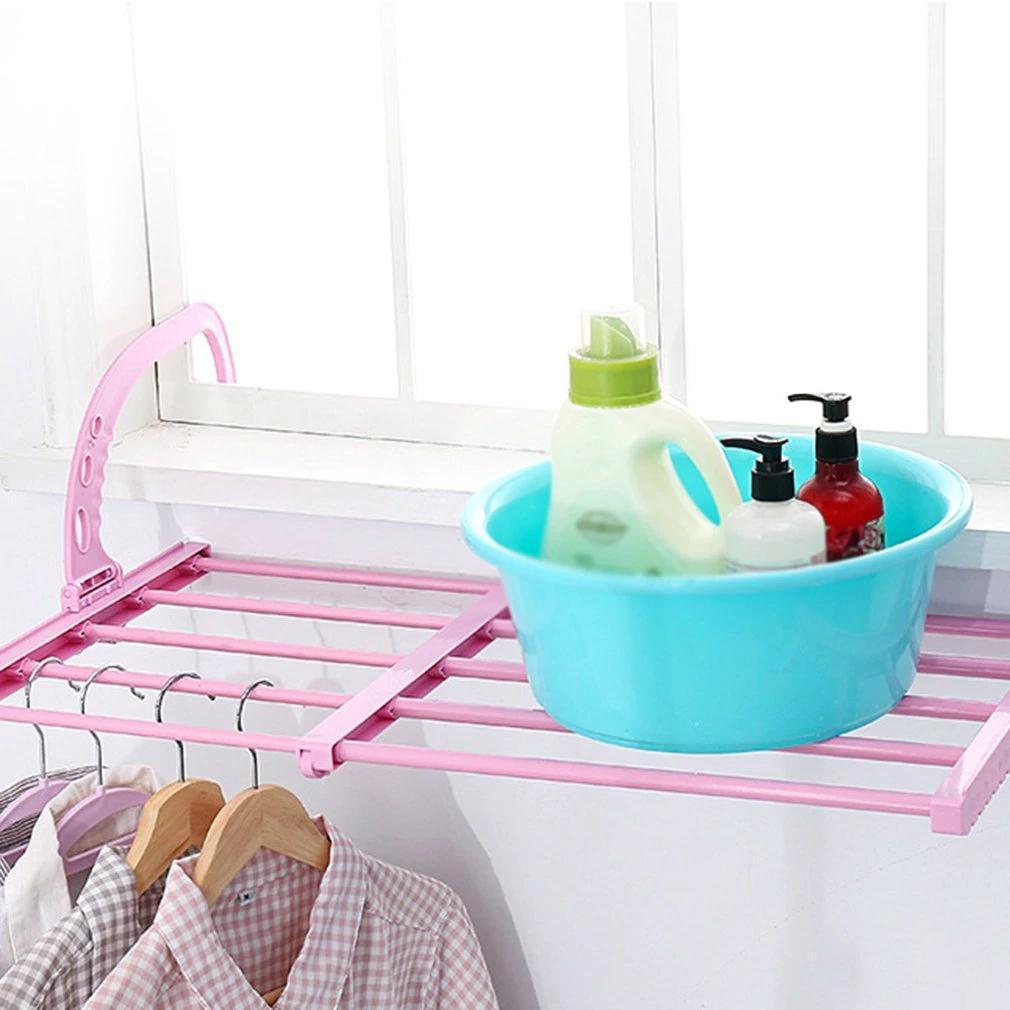 Multi - function Hanging Window Sill Drying Rack Easy Folding Drying Rack Balcony Retractable Drying Shoe Rack - infinityexculsivestore.com