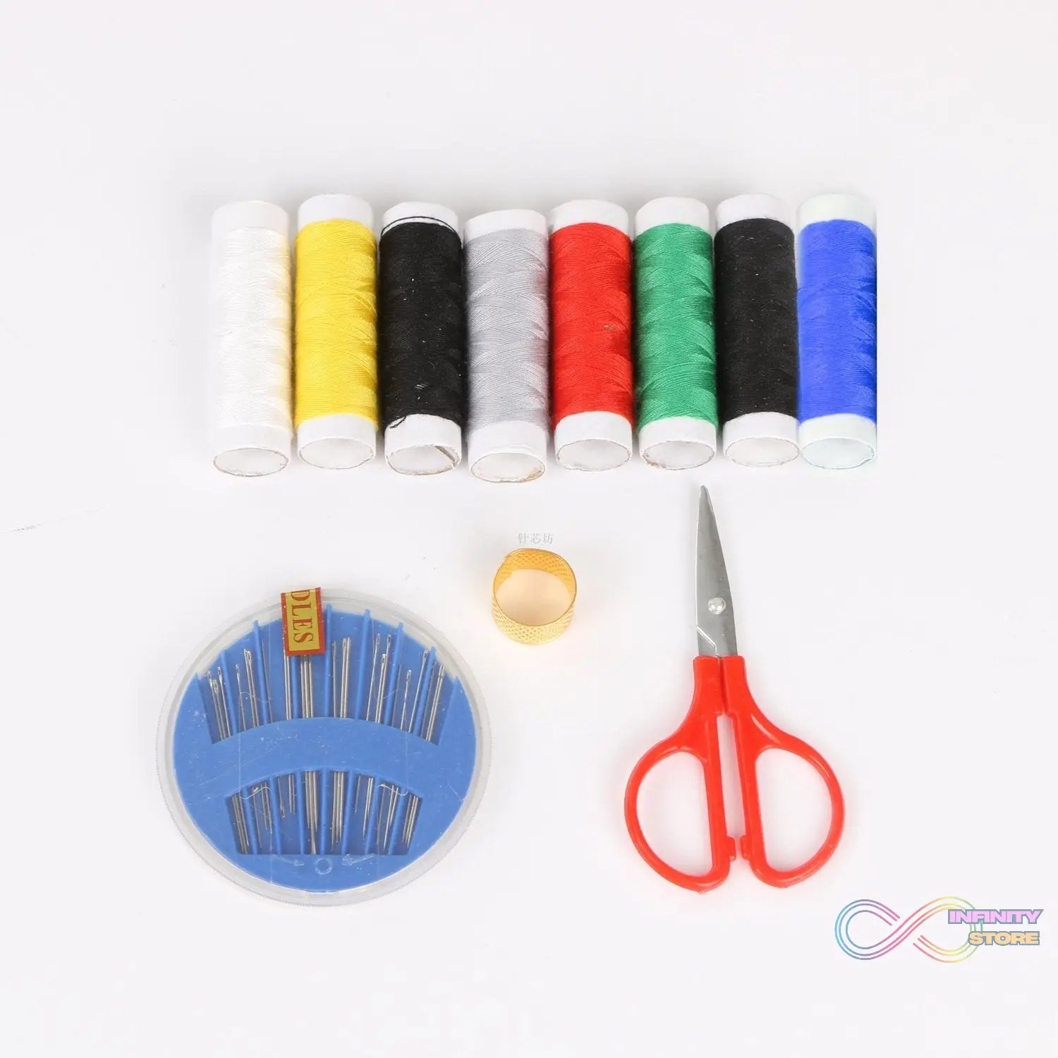 Sewing kit with tools for home tailoring