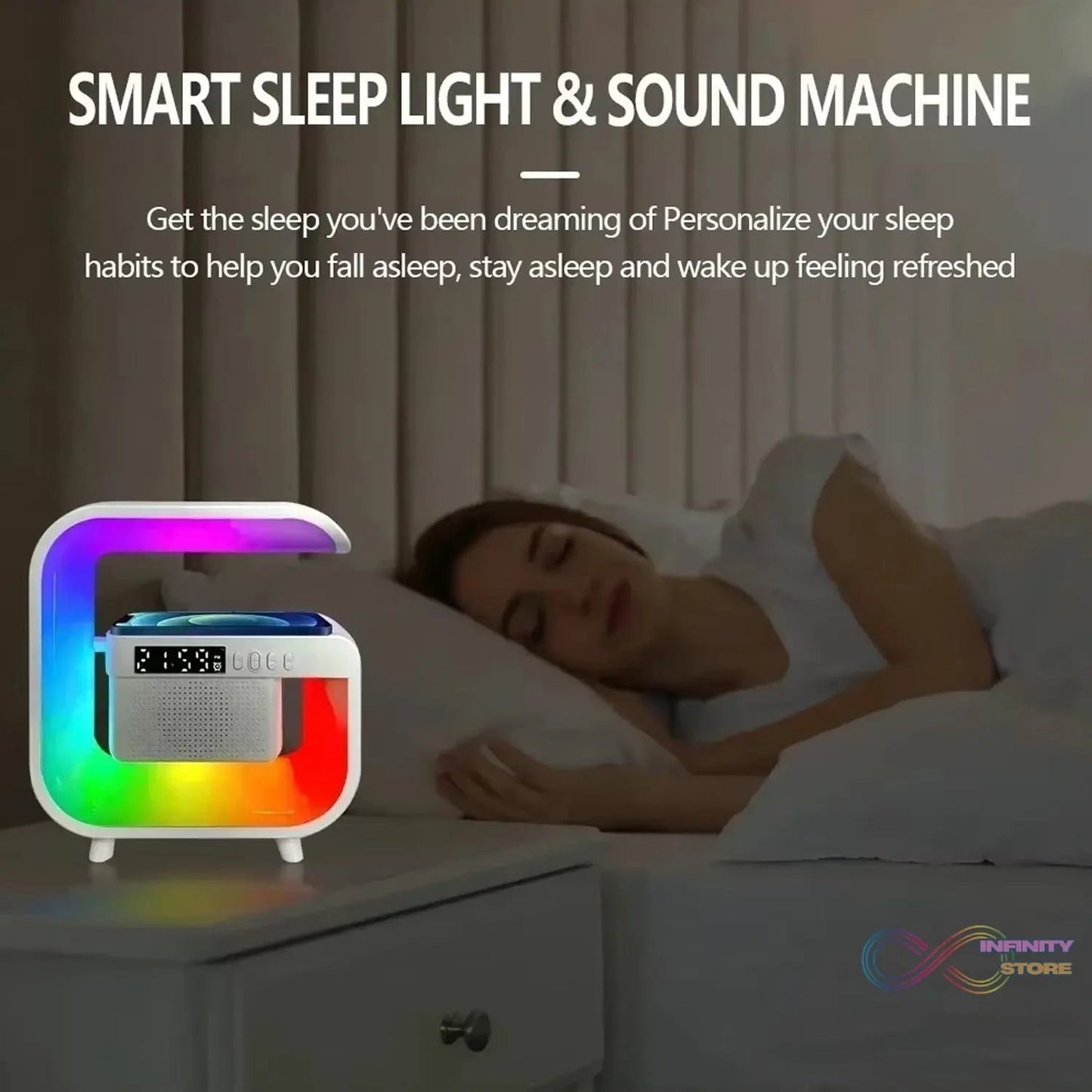 Multi - function Wireless Speaker Audio Desk Lamp Wireless Charger (1 Pc) - infinityexculsivestore.com