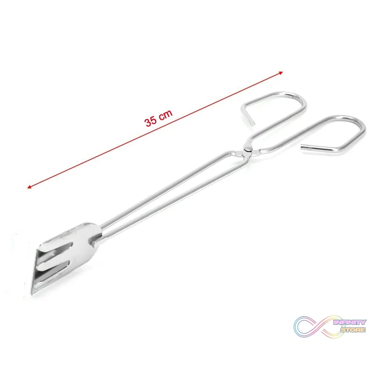 Metal BBQ tongs clamp for serving