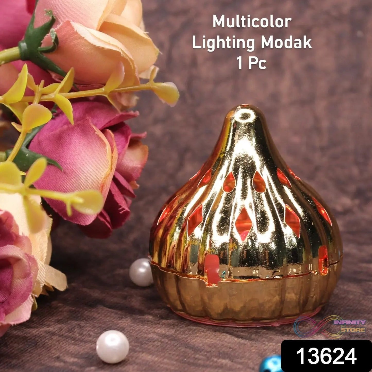 Multicolor Modak Shaped Color Changing LED Light (1 Pc) - infinityexculsivestore.com