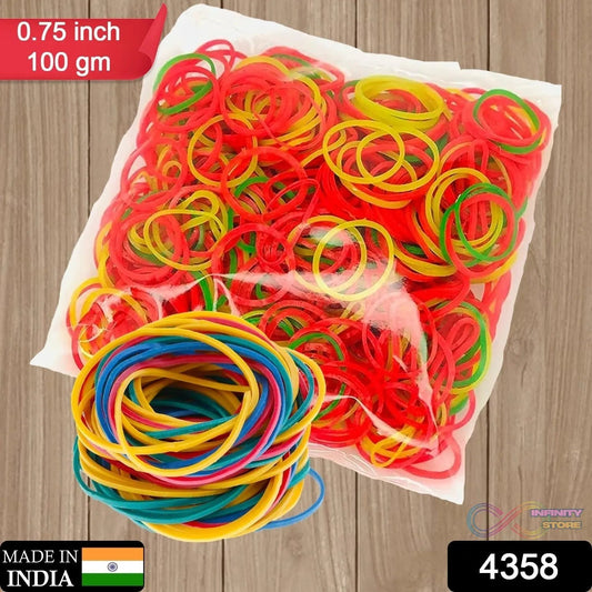 Multicolor Rubber Bands (Elastic & Reusable, Office & Home) - infinityexculsivestore.com