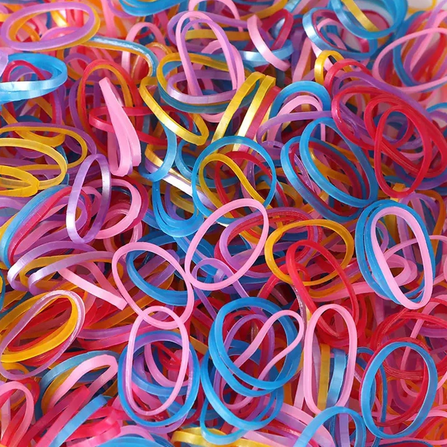 Multicolor Rubber Bands (Elastic & Reusable, Office & Home) - infinityexculsivestore.com