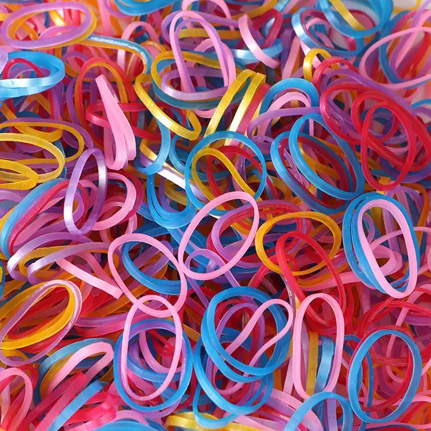 Multicolor Rubber Bands (Elastic & Reusable, Office & Home) - infinityexculsivestore.com
