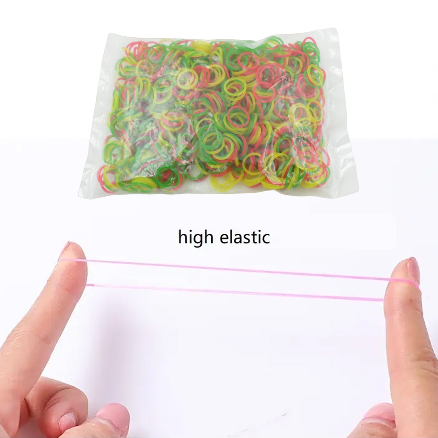 Multicolor Rubber Bands (Elastic & Reusable, Office & Home) - infinityexculsivestore.com