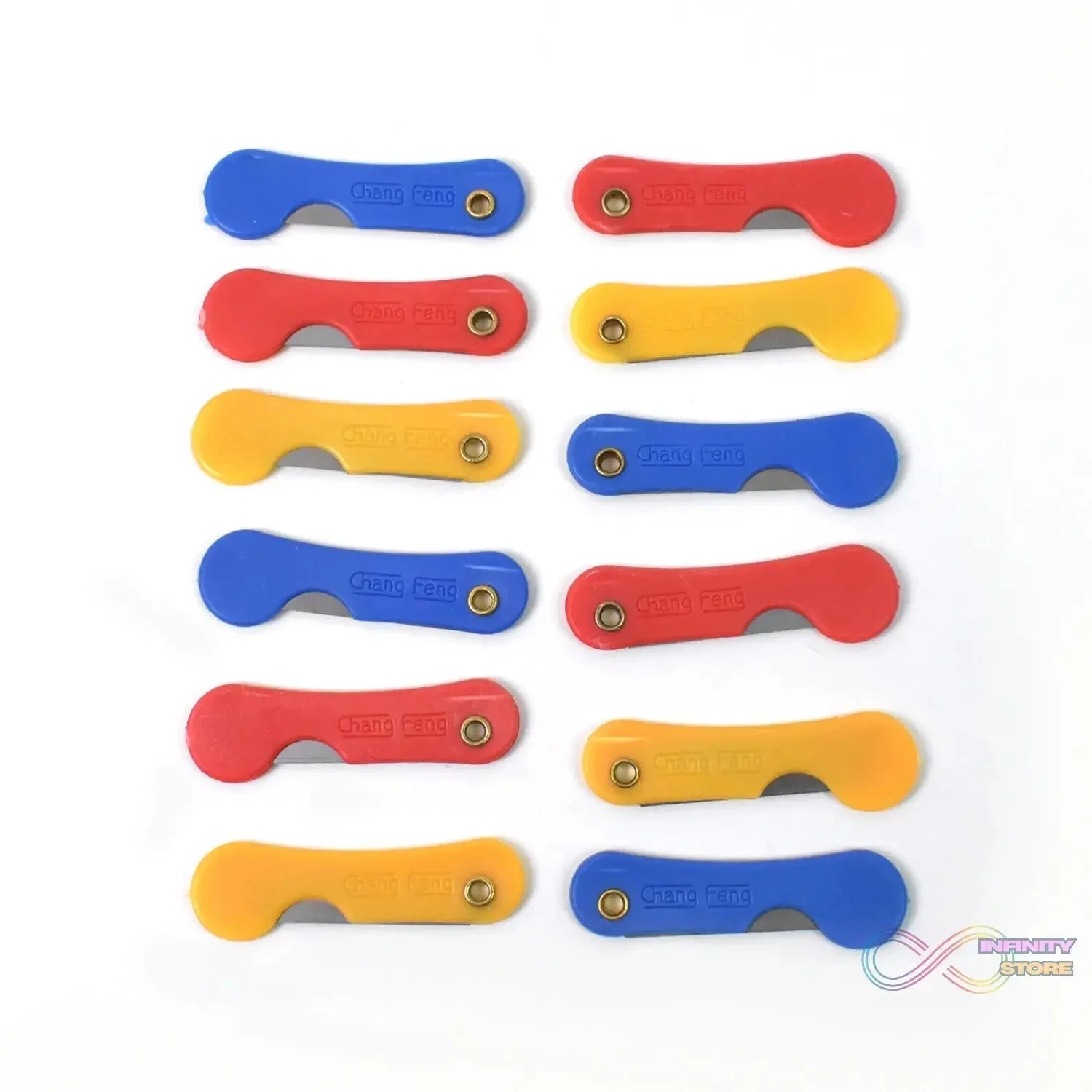 Multicolour Mini Paper Cutter Knife Pencil Knife (Pack of 12) - infinityexculsivestore.com