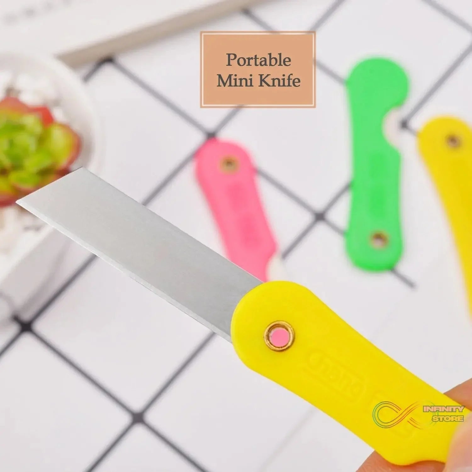 Multicolour Mini Paper Cutter Knife Pencil Knife (Pack of 12) - infinityexculsivestore.com