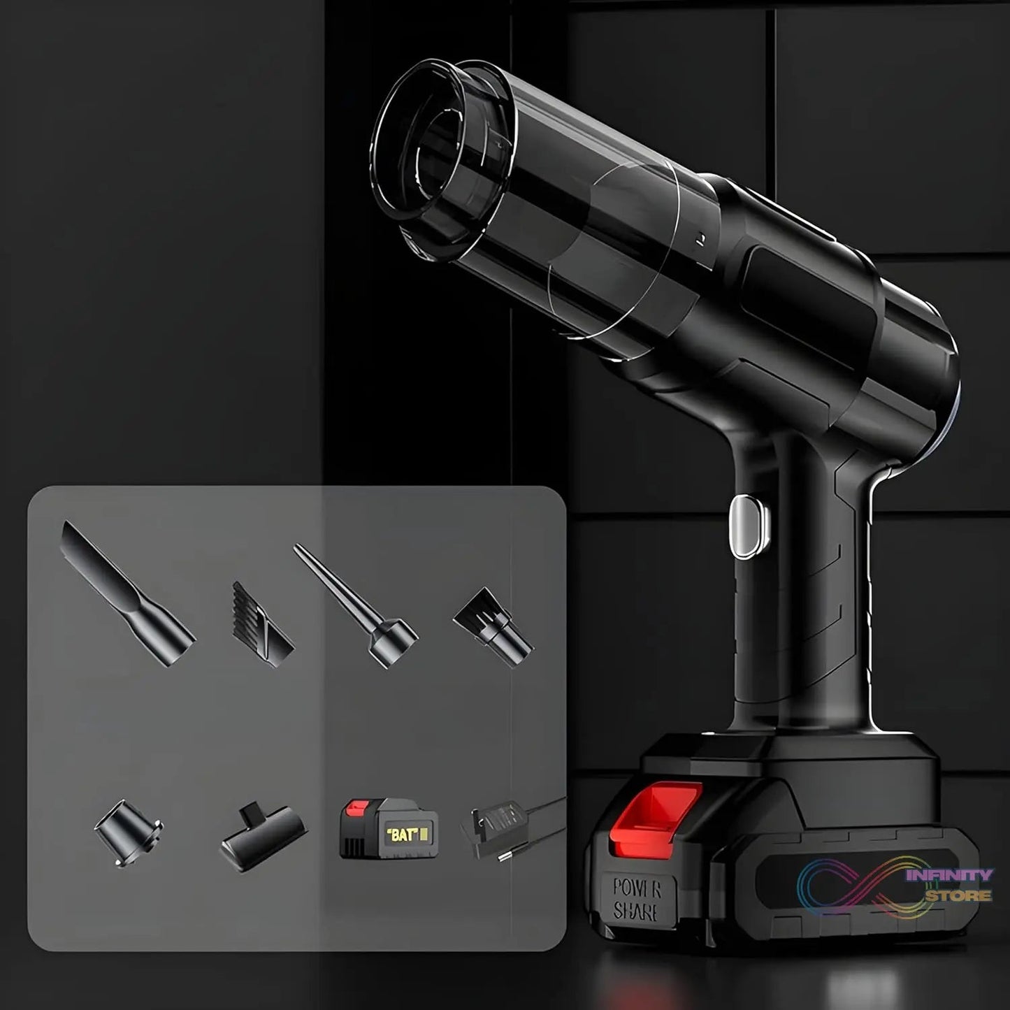 Multifunction 240V Wireless Handheld Vacuum Cleaner (1 Set) - infinityexculsivestore.com