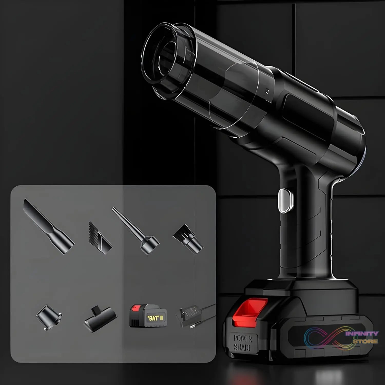 Multifunction 240V Wireless Handheld Vacuum Cleaner (1 Set) - infinityexculsivestore.com