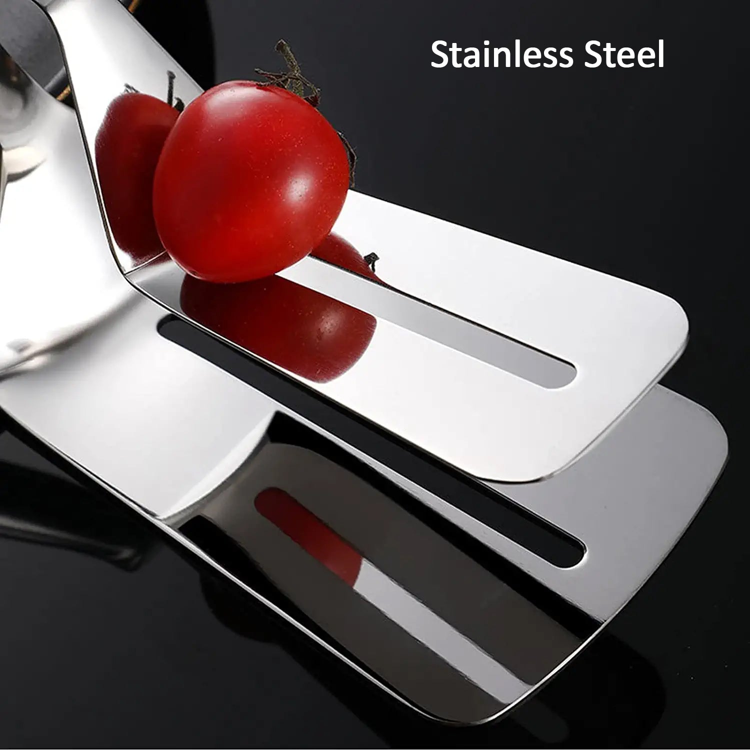 Multifunction Cooking Serving Turner Frying Food Tong. Stainless Steel Steak Clip Clamp BBQ Kitchen Tong. - infinityexculsivestore.com