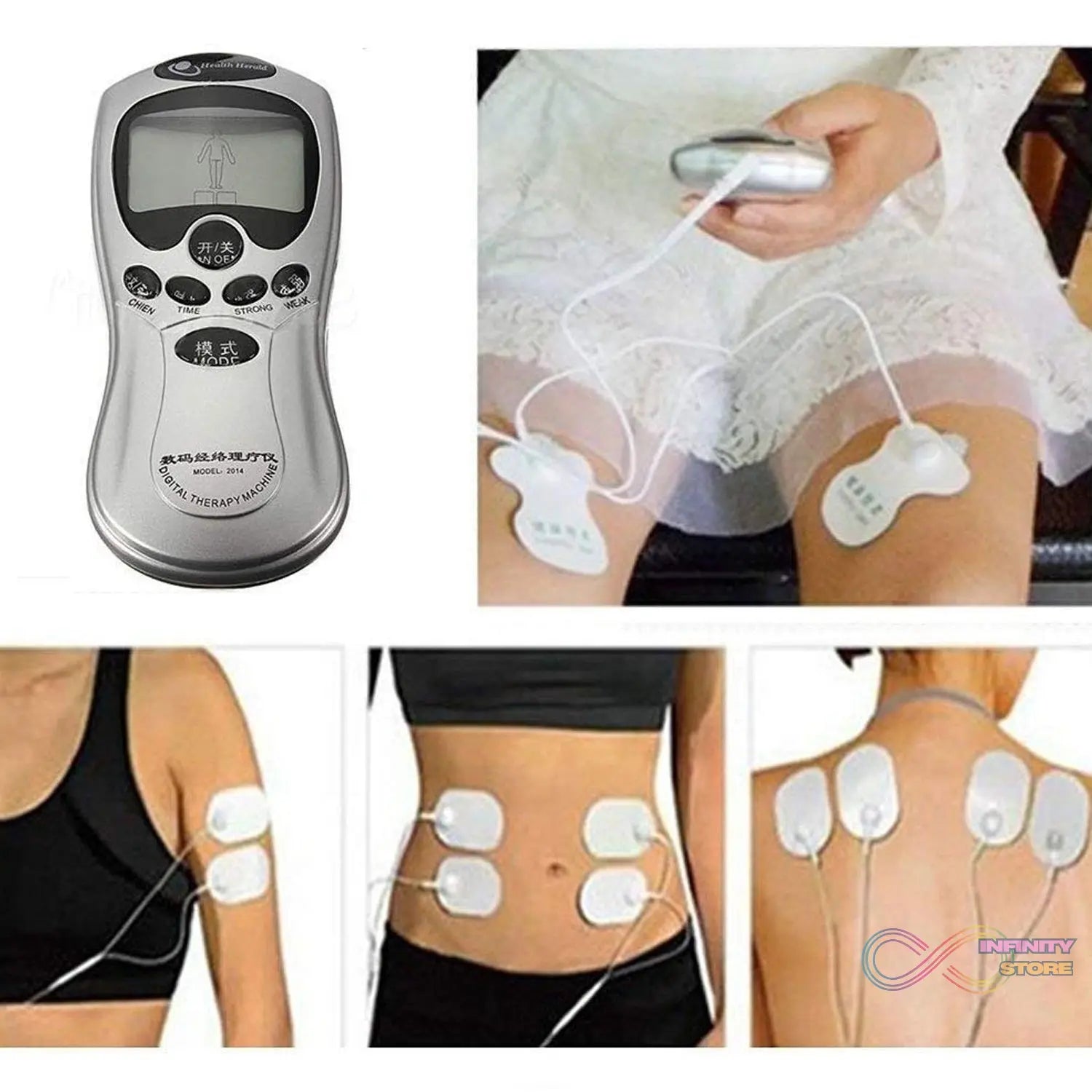 Multifunction Pain Relief Massager (Electric, Pulse Therapy) - Neck, Back, Body Without Adaptor - infinityexculsivestore.com