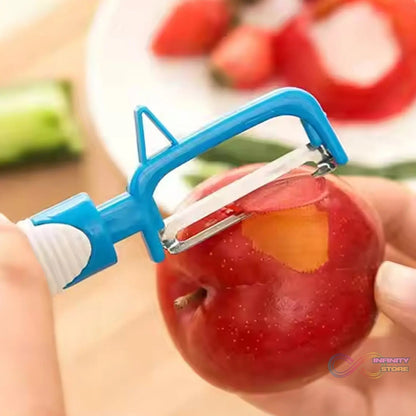 Multifunction Peeler Slicer with Plastic Handle (1 Pc / Mix Color) - infinityexculsivestore.com