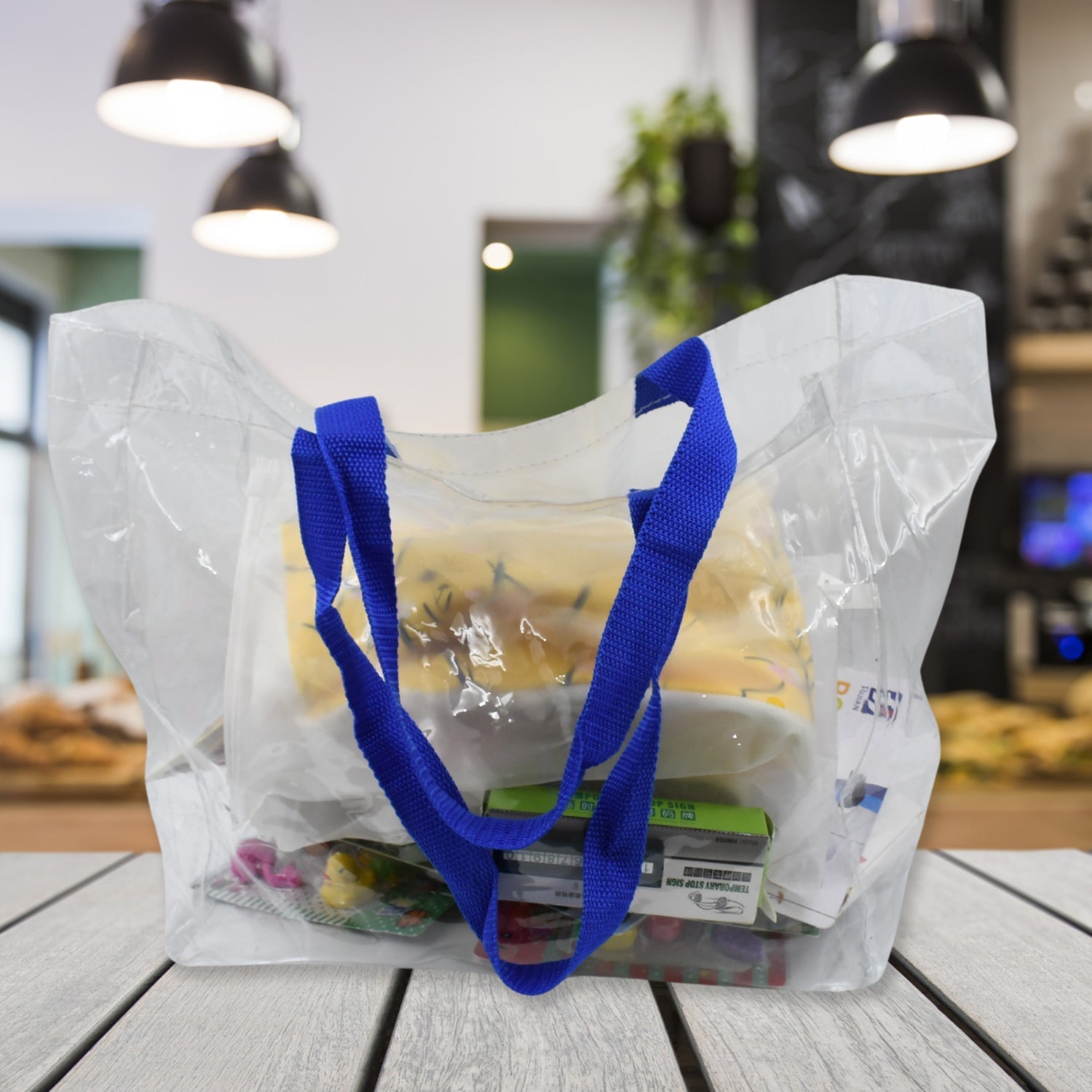 Multifunction Transparent Bag With Handle Bag (45×30×14 CM / 1 pc) - infinityexculsivestore.com