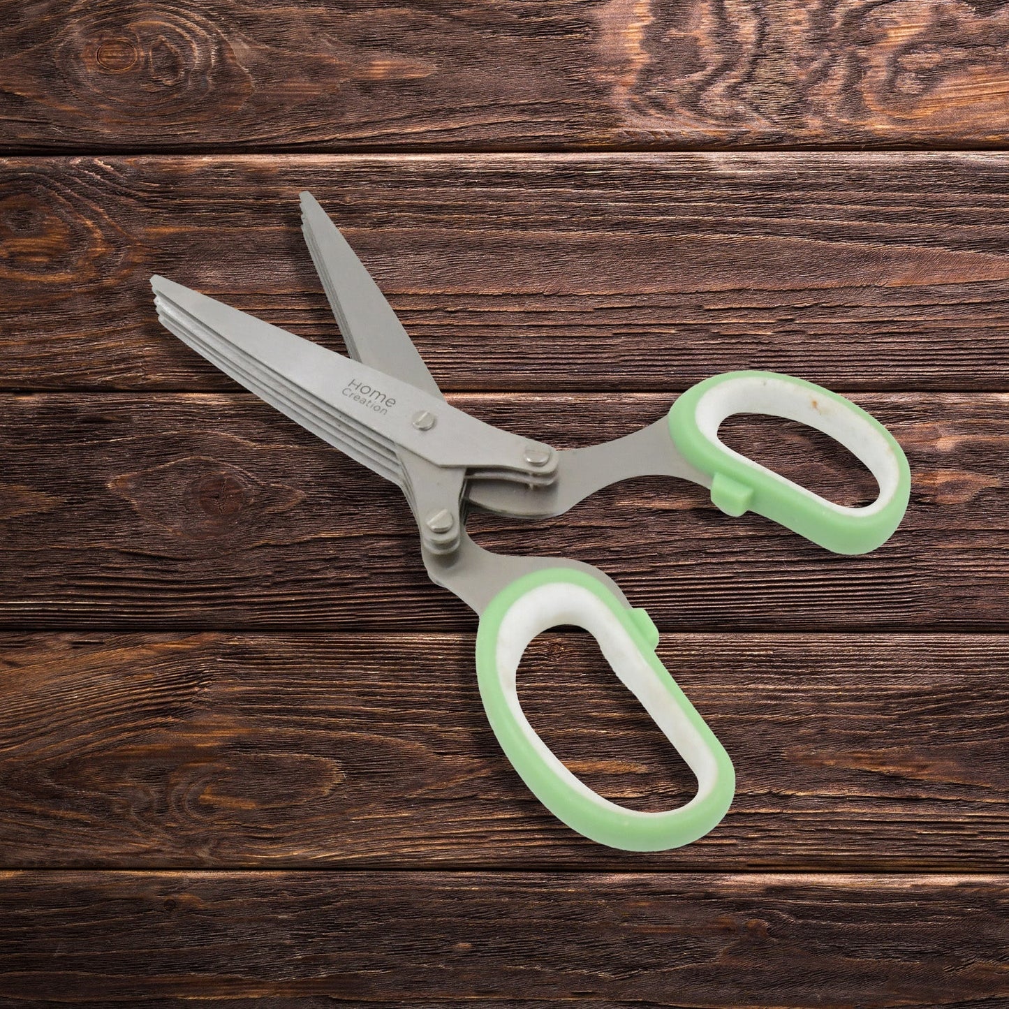 Multifunction Vegetable Stainless Steel Herbs Scissor With 5 Blades (1 Pc) - infinityexculsivestore.com