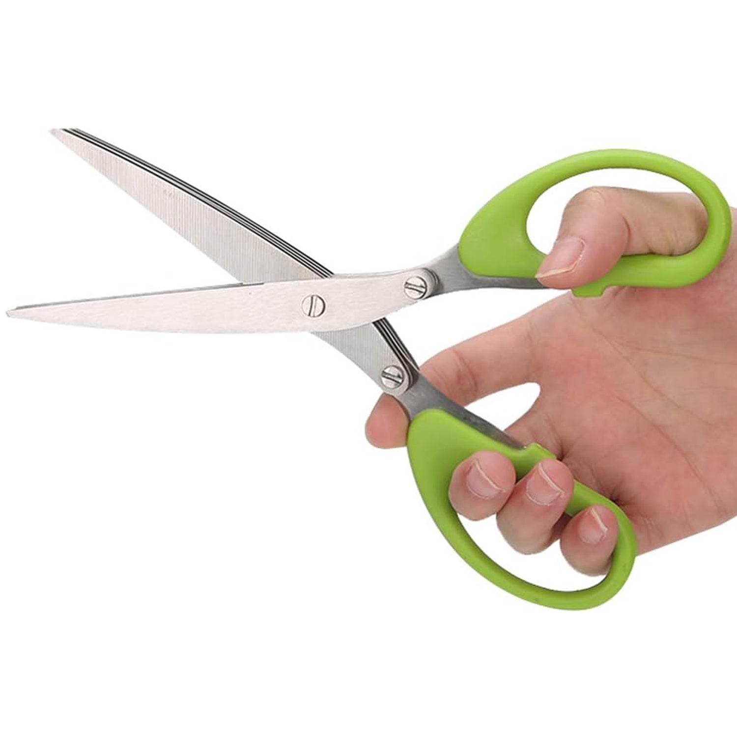 Multifunction Vegetable Stainless Steel Herbs Scissor with 3 Blades - infinityexculsivestore.com