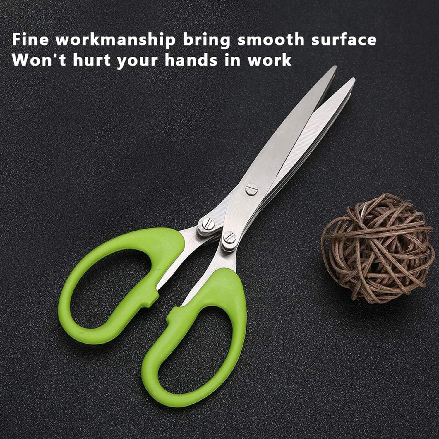 Multifunction Vegetable Stainless Steel Herbs Scissor with 3 Blades - infinityexculsivestore.com