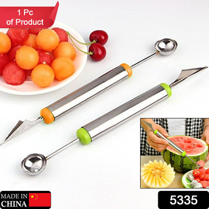 Multifunctional 2 in 1 Melon Baller - Stainless Steel Dig Scoop with Fruit Carving Knife. - infinityexculsivestore.com