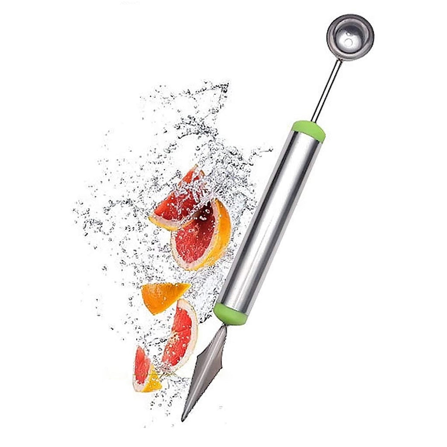 Multifunctional 2 in 1 Melon Baller - Stainless Steel Dig Scoop with Fruit Carving Knife. - infinityexculsivestore.com